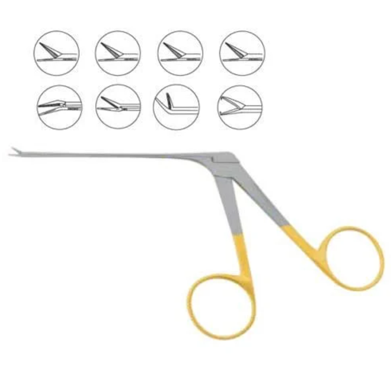 Picture of MUSA ALLIGATOR FORCEPS 6" SERRATED GOLD RINGS ENT Pakistan STAINLESS