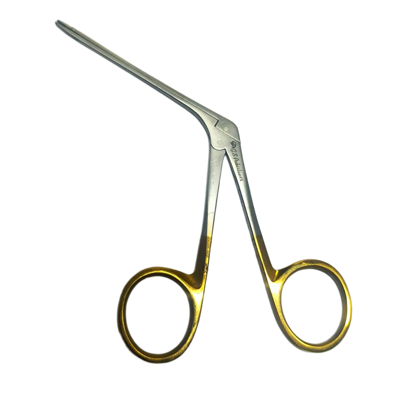 Picture of MUSA ALLIGATOR FORCEPS 6" SERRATED GOLD RINGS ENT Pakistan STAINLESS