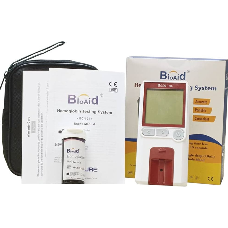 Picture of Bioaid Hemoglobin Meter kit with 50pcs Strips