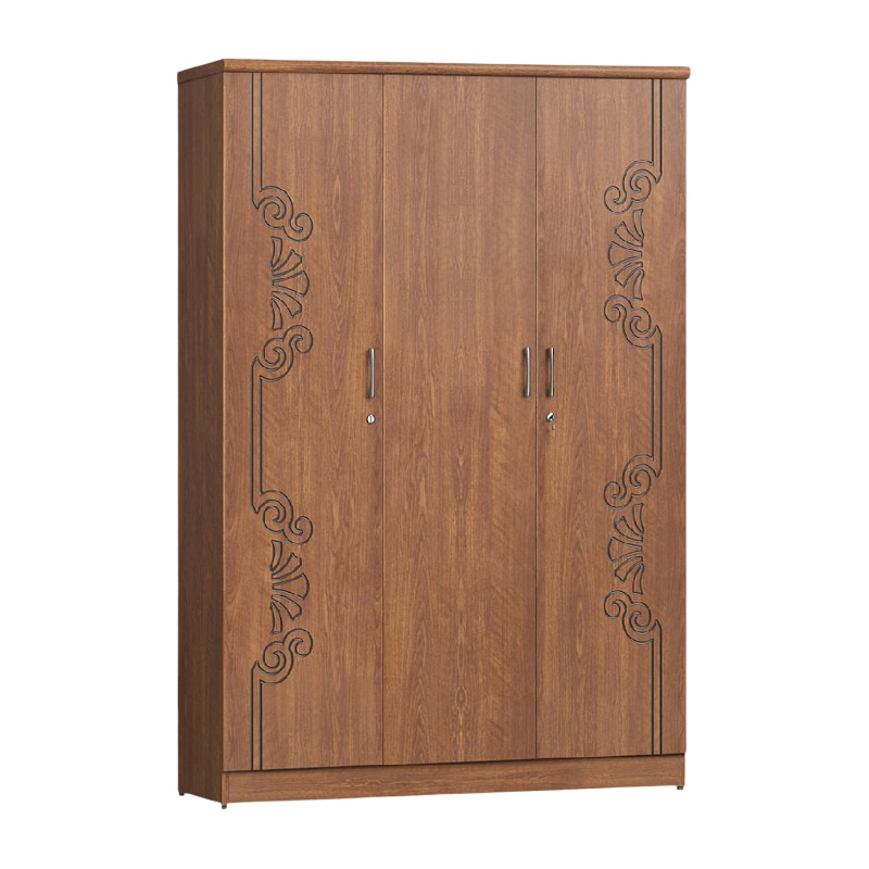 Picture of Antique Secure 3-Door Almirah, Partex MDF Laminated Board Wardrobe 72/48