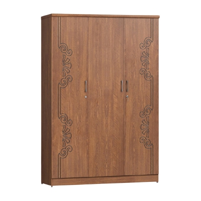 Picture of Antique Secure 3-Door Almirah, Partex MDF Laminated Board Wardrobe 72/48
