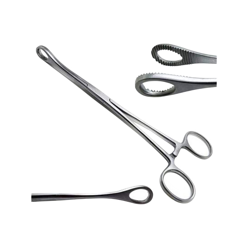 Picture of Surgical Instrument Sponge Holding Forceps Straight 8 Inch Medical Grade 410 Stainless Steel Matt Finish