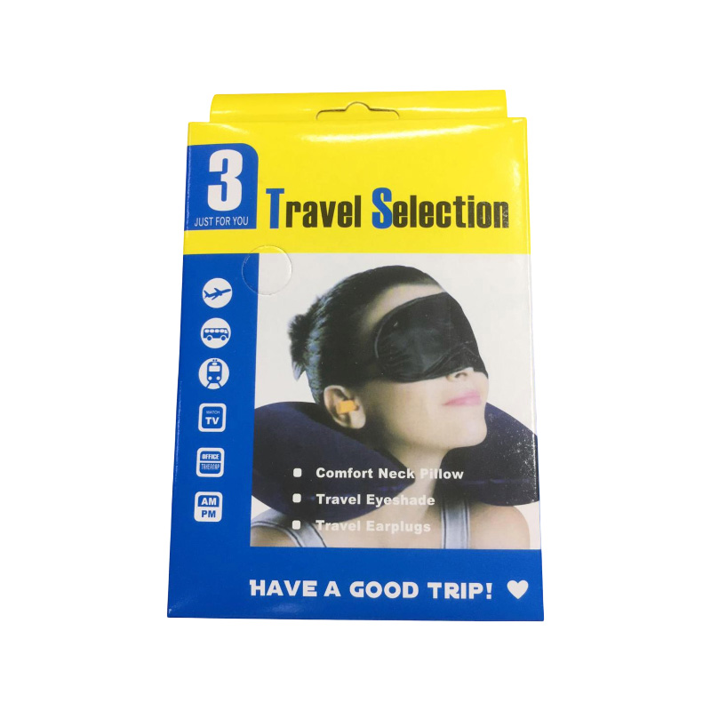 Picture of Travel Selection 3 In 1 - Neck Pillow, Eye Cover, Earplug - Neck Pillow
