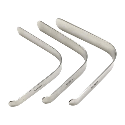 Picture of Stainless Steel L-Shape Tongue Depressor (Set of 3 Pieces)