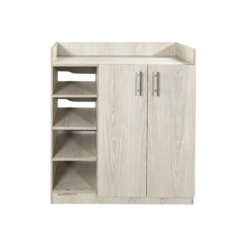 Picture of Best Quality Furniture Shoe Rack with Cover Shoe Shelf Laminated Board (Finish Color - Albino and White) - Minimalistic Sophistication