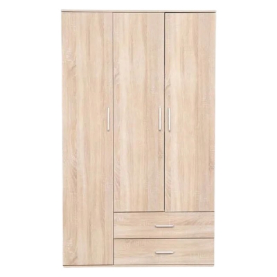 Picture of Avant-garde - High Quality 3 Door Almirah / Wardrobe with Drawer, Shelves & Hanging Space for Clothes Wooden Utility Cupboard