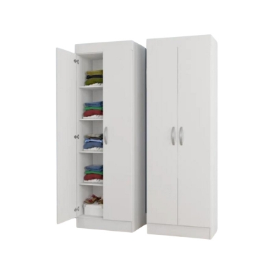 Picture of Progressive - Modern 2 Doors Almirah with Inner Storage Shelves by Best Quality Furniture - Furniture & Decor - Modern and Trendy