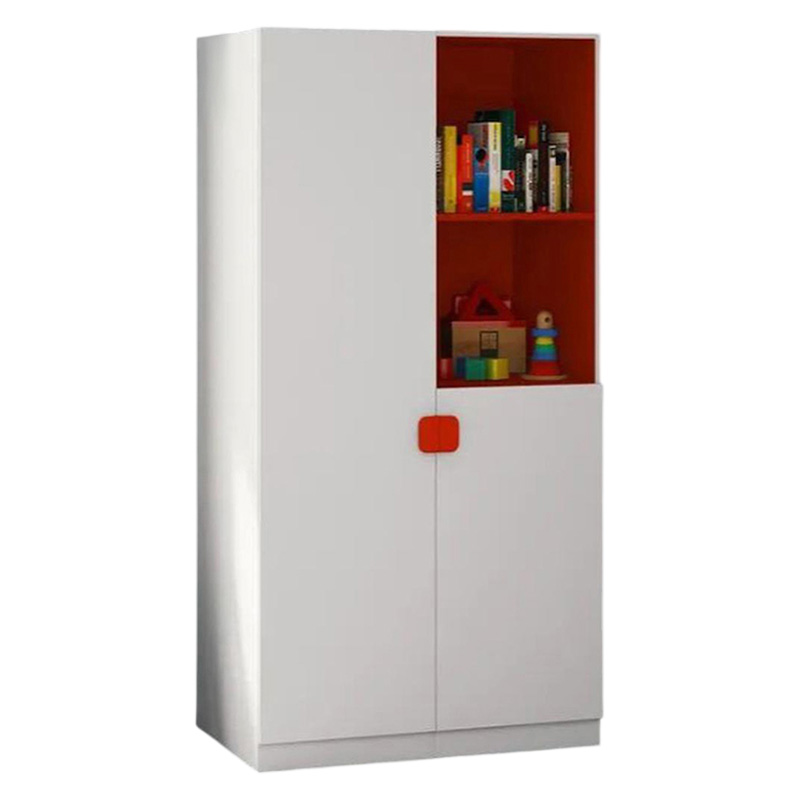 Picture of Unique Design 2 Door Almirah with Open Shelf & Inner Locker Drawer/ Bedroom Furniture Wardrobe/ Cloth Storage Cabinet/ display shelf