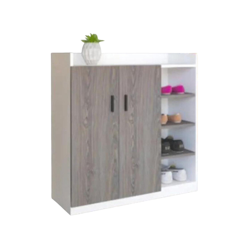 Picture of Best Quality Furniture Shoe Rack with Cover Shoe Shelf Laminated Board (Finish Color - Albino and White) - Minimalistic Sophistication