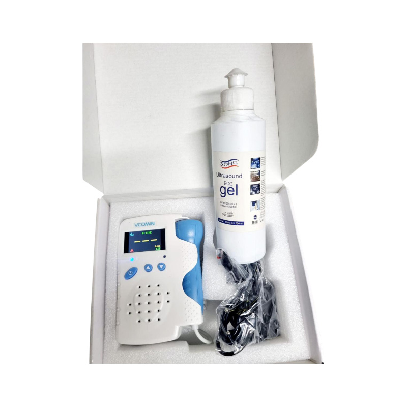 Picture of vcomin fetal doppler fetal ultrasound baby heartbeat LCD Display with gel 250ml
