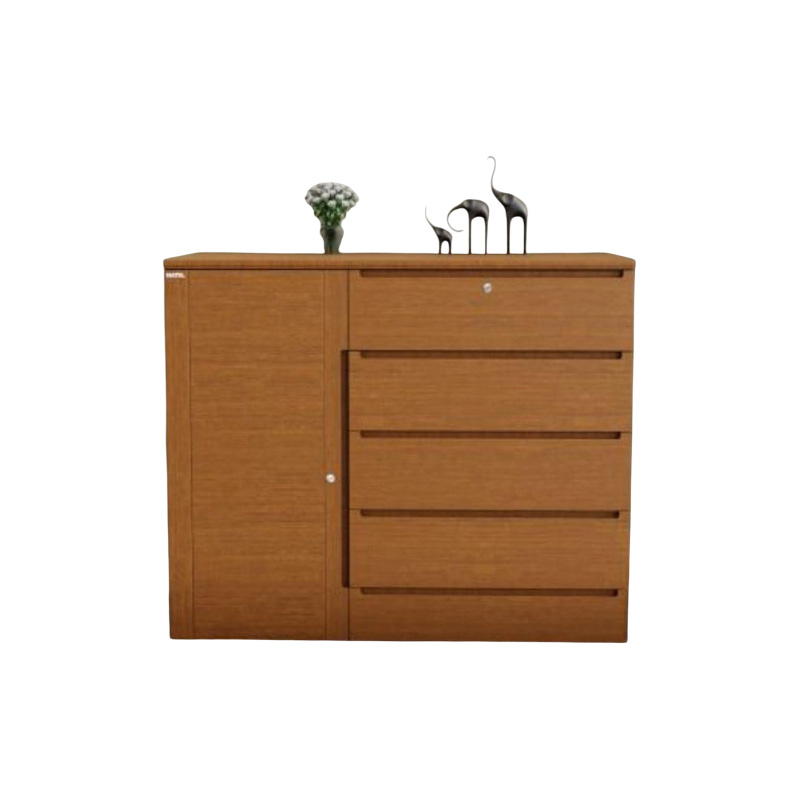 Picture of Modern Wardrobe with Five Drawers & Large Cabinet Drawer | Bedroom Furniture by Best Quality Furniture - Minimalistic Sophistication
