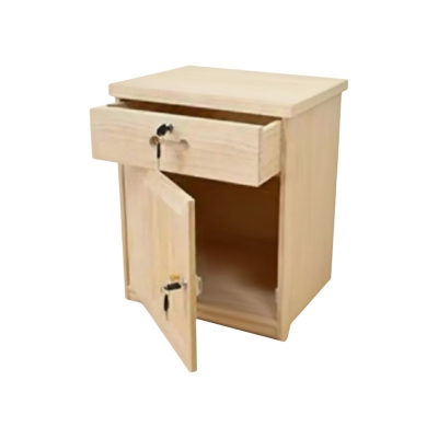 Picture of Bed Side Table with Cabinet/Drawer L 16 + W 16 + H 24 Inch by Best Quality Furniture - Furniture & Decor- Delights
