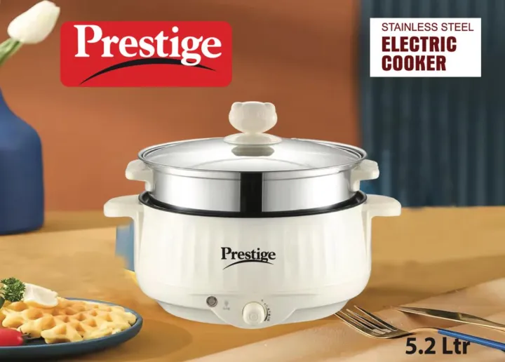 Picture of Prestige Electric Multicooker Multifunctional Rice Cooker Frying Pan Non-stick Cookware Multi Soup Hotpot for Kitchen