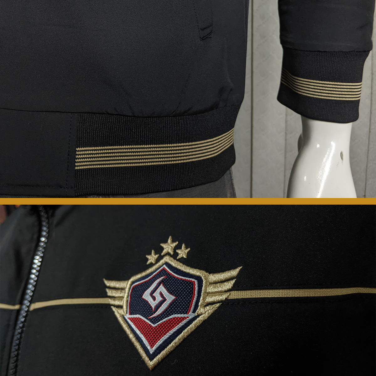 Picture of Shohure Black color Double part air proof jacket