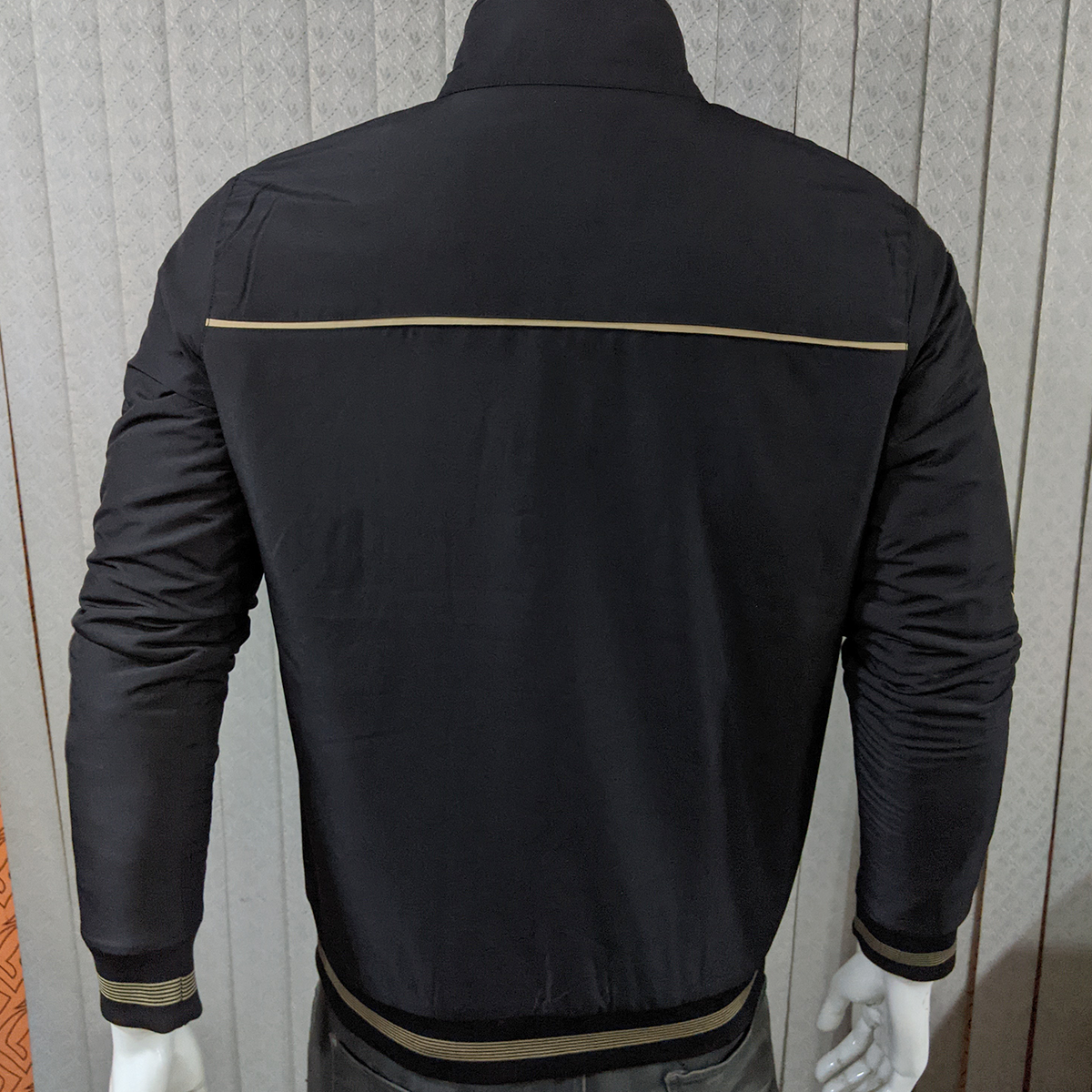 Picture of Shohure Black color Double part air proof jacket