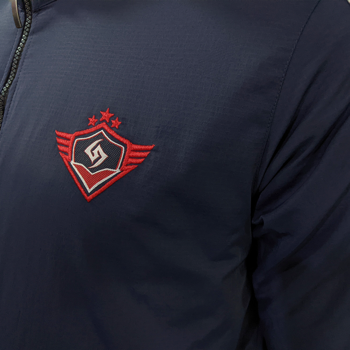 Picture of Shohure Navy Blue color Double part air proof jacket