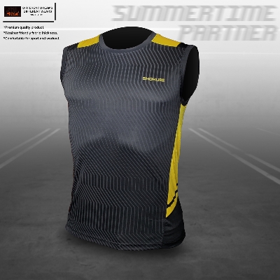 Picture of Shohure Black color all over printed tank top