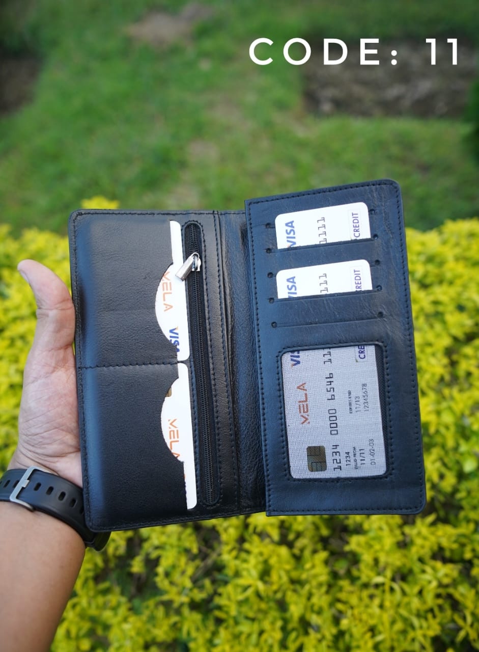 Picture of LUXIO Classic Long Wallet for Men – Black Premium Genuine Leather, Multi-Card Slot, Slim & Stylish Money Bag | Minimalist Leather Wallet for Men Picture of LUXIO Classic Long Wallet for Men – Black Premium Genuine Leather, Multi-Card Slot, Slim & Stylish Money Bag | Minimalist Leather Wallet for Men