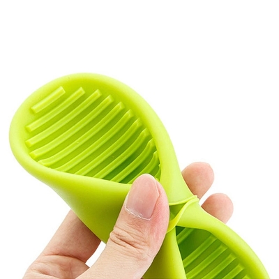 Picture of 2PC Grip Oven Pot Holder – Non-slip Heat Resistant Silicone Mitts for Baking, BBQ & Cooking (Multicolor)