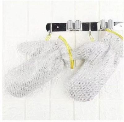 Picture of 1 pcs Wire Dishwashing Gloves, Kitchen Cleaning Gloves, Cleaning Tools, Heat Insulation Anti-Hot Waterproof Gloves, Reusable Kitchen Gloves For Washing Dishes & Wiping Pots