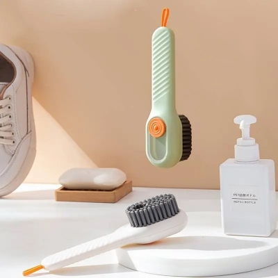 Picture of Multifunction Long Handle Liquid Shoe Brush cleaning Brush for Clothes Shoe Clothing washing Household Cleaning tools