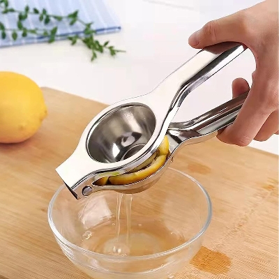 Picture of Lebu chipa machine/ Manual Hand Press Lemon Juicer Fruit Orange Citrus Juice Too - Stainless Steel