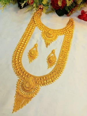 Picture of High Quality Gold-Plated Bridal Jewellery Set Picture of High Quality Gold-Plated Bridal Jewellery Set