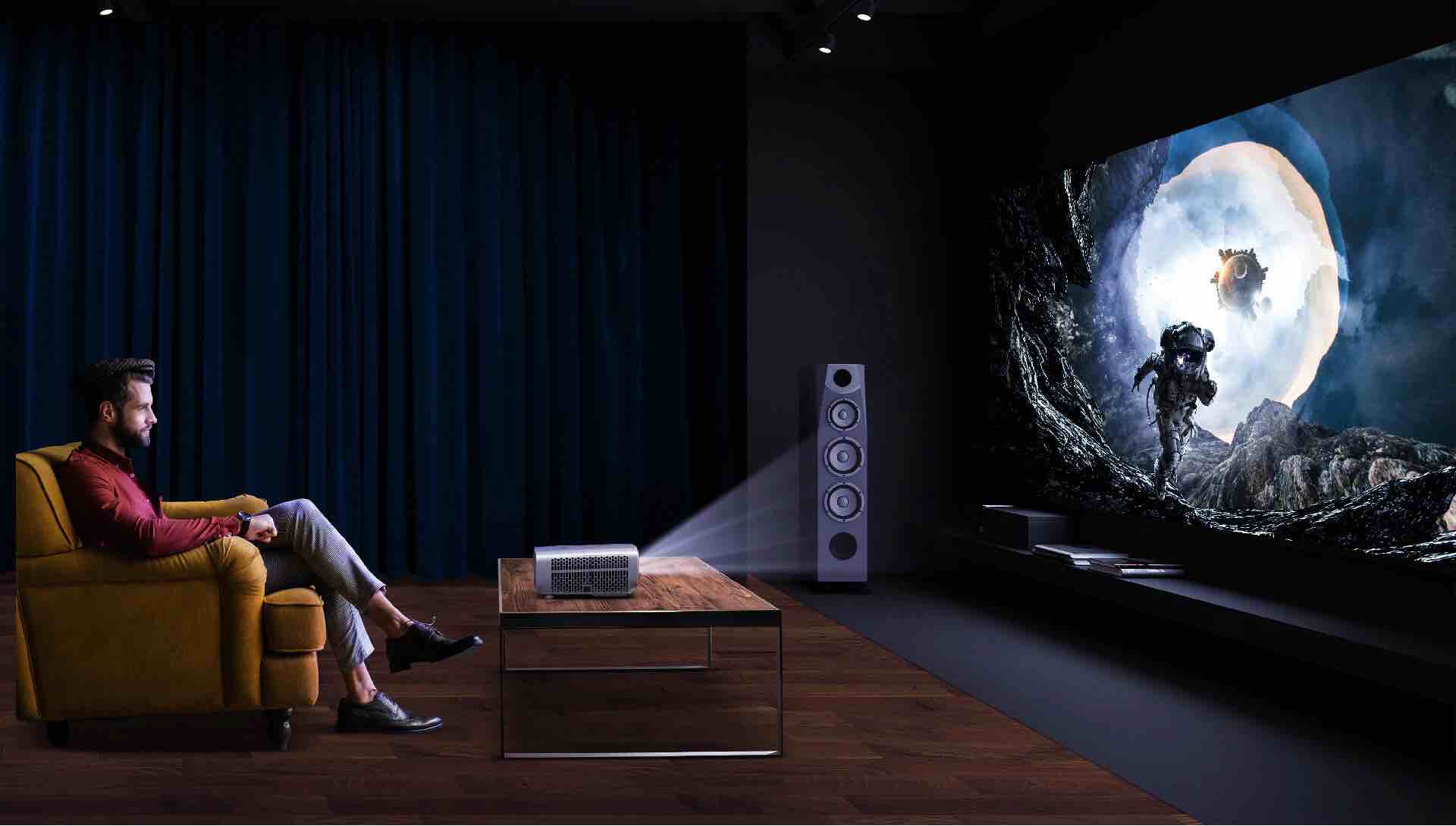 Picture of J16 Most popular Android Version projector Full HD 550ansi lumens for smart home and Outdoor education 4K video LCD projector