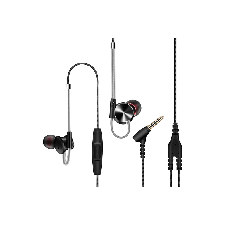 Picture of QKZ DM10 Zinc Alloy Metal Earphone with A Pouch Box - Black