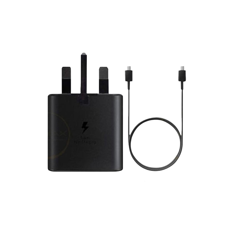 Picture of For Samsung Galaxy Note 10, Note10+ Mobile Phone Super Fast Charger 25W EU Plug Travel USB PD Fast Charge with Type-C To Type-C Data Cable For Samsung Galaxy Note10/ Note10 Plus/ Note9 / Note8