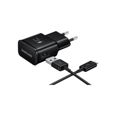 Picture of For Samsung Galaxy A6 A6+ A7 (2018) A7 (2017) A3 A5  Fast Charger with Micro USB Charging and Data Cable
