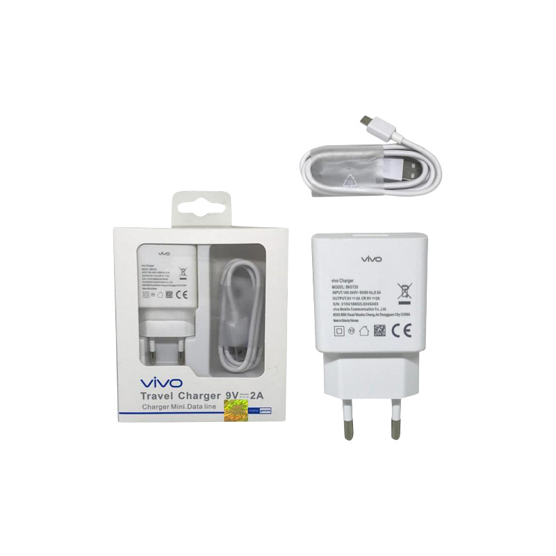 Picture of For Vivo SmartPhone Fast Charger with Micro USB Data Cable For Vivo Vivo V9 V11 V11 Pro V15 V15 Pro