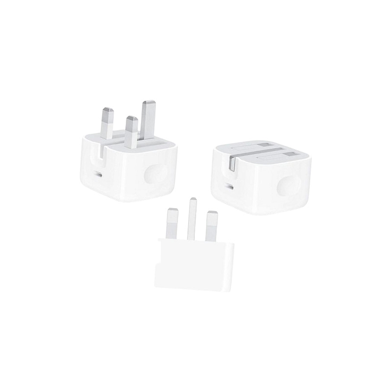 Picture of For iPhone 12 Pro Max 20W USB-C PD Charger Adapter UK Plug Featuring Folding Pins Charging Adapter For iPhone 12 / 12 Pro / 12 Mini