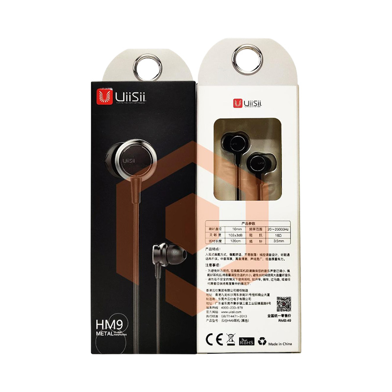 Picture of UiiSii HM9 Effects Noise Cancelling 6D Sound Dynamic HIFI Heavy Bass Music Adjust Volume In-ear Earphone for iPhone Android