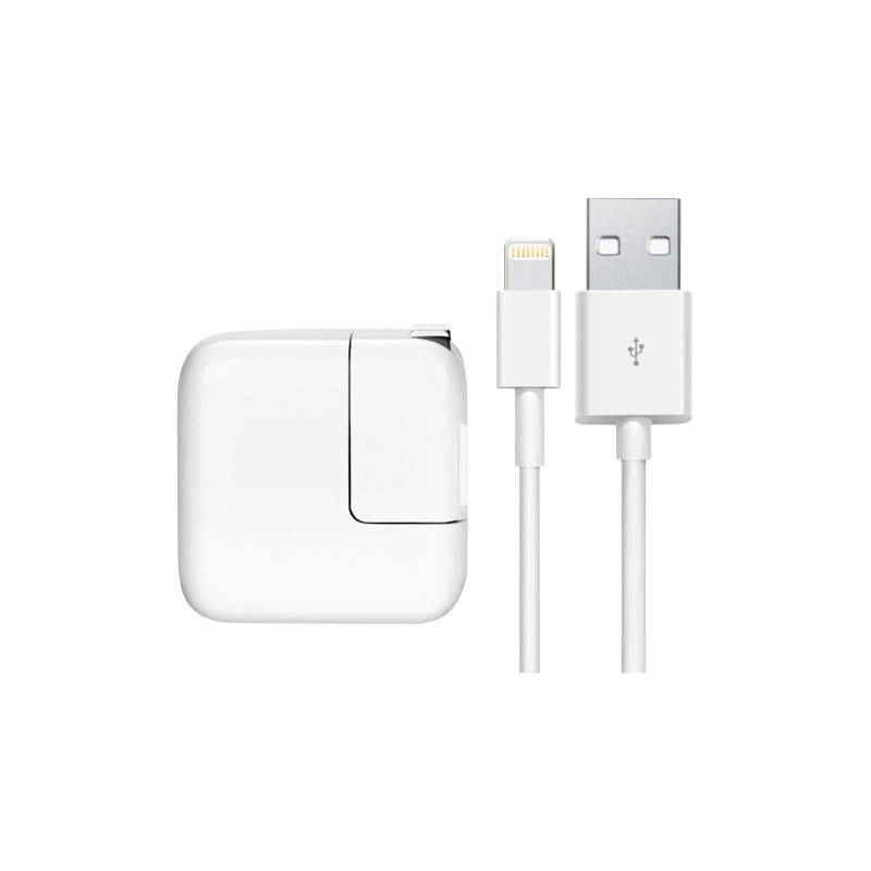 Picture of For iPad Pro | iPad Mini 2 3 4 Charger 2.4A 12W USB Wall Portable Travel Plug & 1M Lightning Cable For iPhone X 8 8Plus 7 7Plus 6s Plus 6 SE 5s 5 5c iPad 4 Mini Air Pro iPod