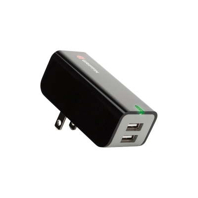 Picture of Griffin PowerBlock Dual USB US Plus 2.1A AC USB Wall Charger Adapter For USB Devices