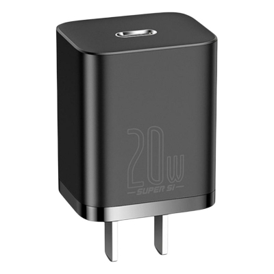 Picture of Baseus 20W USB C Charger, [Super Si] PD Power Delivery 3.0 Fast Charging Block Mini Wall Charger Adapter with Type-C To Lightning Cable Compatible with IPhone 12 Mini Pro Max / iP 11, IPad Pro
