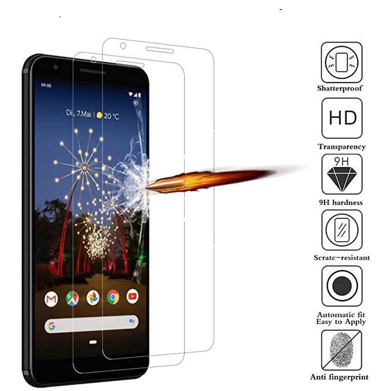 Picture of For Google Pixel 3A Screen Protector Tempered Glass, 9H 0.3MM High Clear Thin Anti-scratch Screen Protector Protective Film For Pixel 3a