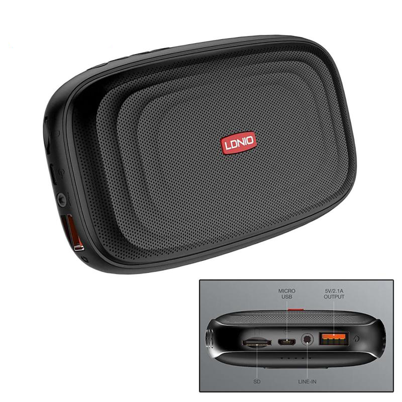Picture of LDNIO BTS11 Mini Speaker 2 In 1 Wireless Bluetooth Speaker With Build-In 5000MAH Power Bank