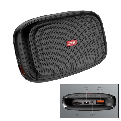 Picture of LDNIO BTS11 Mini Speaker 2 In 1 Wireless Bluetooth Speaker With Build-In 5000MAH Power Bank