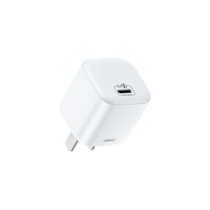 Picture of REMAX RY-U30A 30W Gallium Nitride GaN USB-C PD Fast Charger Adapter Mini Portable Type C Port Fast Adapter Wall Charger For iPhone 13 Pro Max 12 Pro Max Xs Max 11 Pro iPad Pro (Cable Not Included)