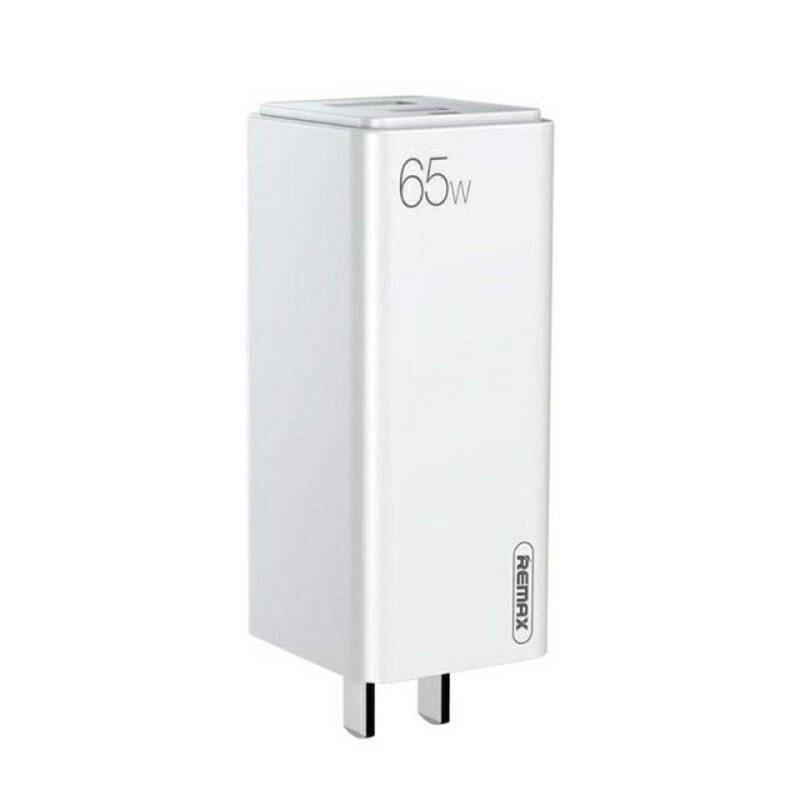 Picture of REMAX RP-U50 GaN 65W PD+QC MULTI COMPATIBLE FOLDING FAST CHARGER USB 1 TYPE-C 1 GaN Charger PD QC Charger 65W Charger