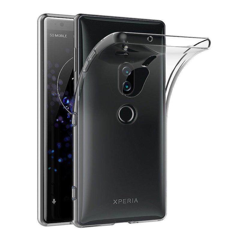 Picture of For Sony Xperia XZ2 Phone Case Extremely Thin Crystal Clear Soft TPU Rubber Excellent Durability Scratch Resistant Anti Slip Case Clear Cover