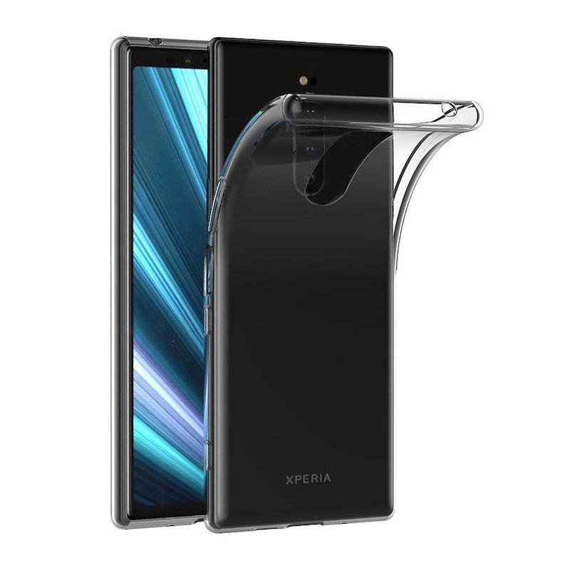 Picture of For Sony Xperia 1 / XZ4 Phone Case Extremely Thin Crystal Clear Soft TPU Rubber Excellent Durability Scratch Resistant Anti Slip Case Clear Cover