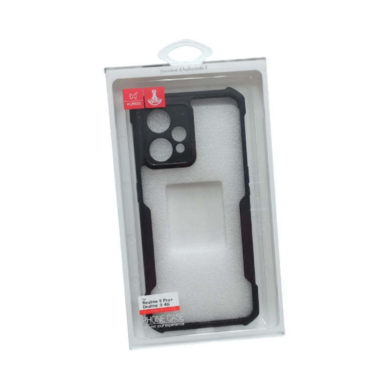 Picture of XUNDD CASE For realme 9 4G Phone Case Xundd Airbag Shockproof Shell Lens Protection Back Clear Cover Military Grade Black Bumper Case Airbags Shockproof Protective Transparent Back Cover