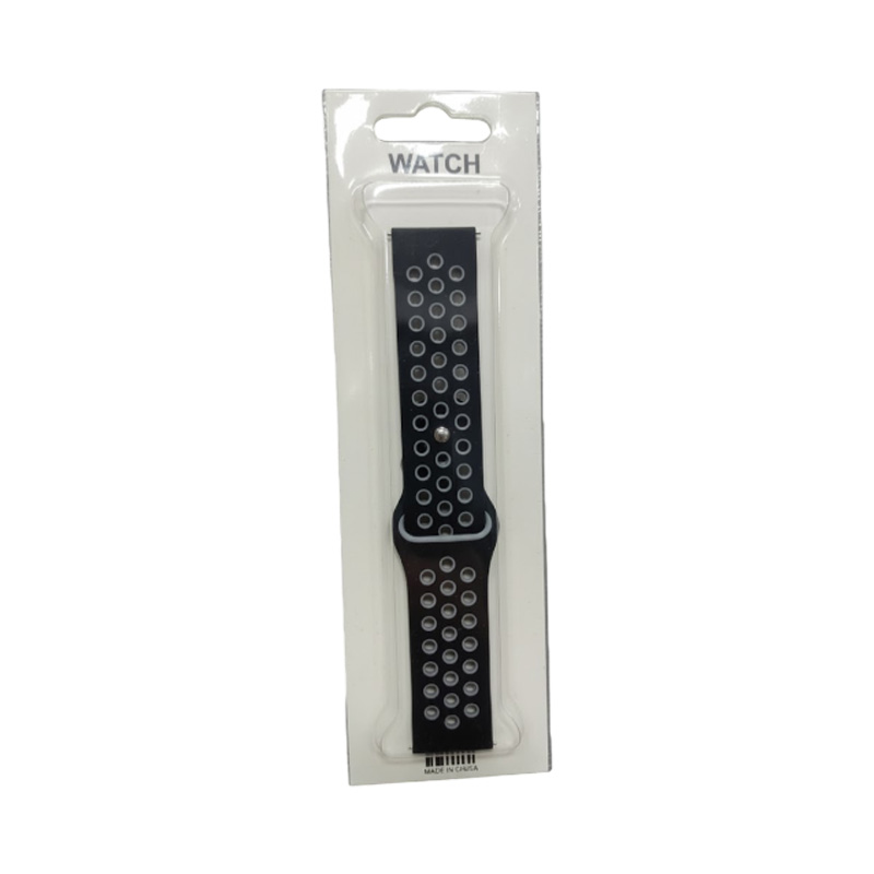 Picture of 22mm Nike Style Quick Release Soft Silicone Band Breathable Series Watch Strap 22MM lugs Width For Kieslect KR Pro Haylou LS05 IMILAB KW66 Huawei Watch 3 Pro Realme Watch 2 Pro Mibro X1 Mibro A1 IMILAB W12 Huawei GT2
