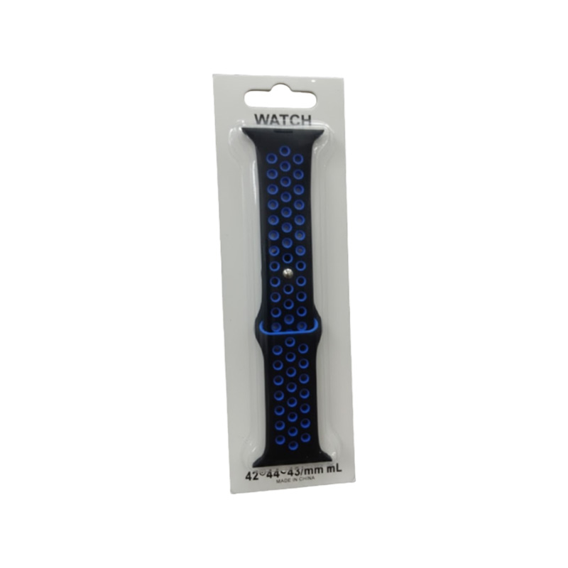 Picture of Nike Style Silicone Strap For Apple Watch Band Soft Silicone Strap 49mm 45mm 42mm 44mm Breathable Sport Replacement Wristband iWatch Series 2 3 4 5 6 7 8 Series For Men and Women Various Styles
