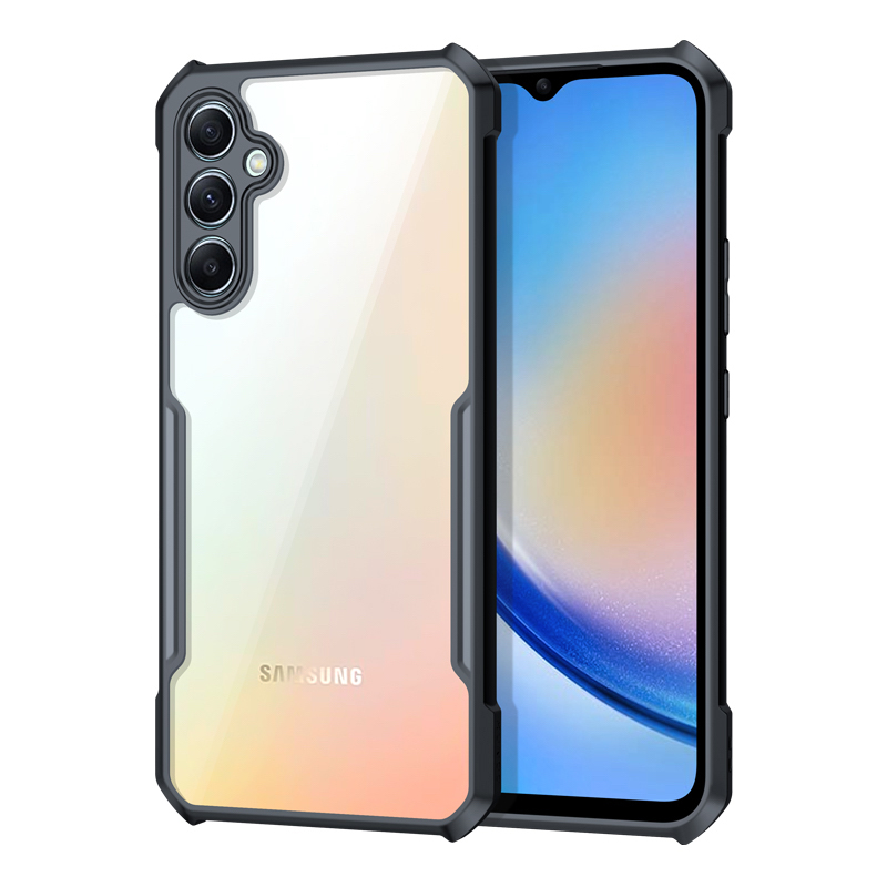Picture of XUNDD CASE For Samsung Galaxy A34 5G Phone Cover Military Grade Black Bumper Case Airbags Shockproof Protective Transparent Back Cover