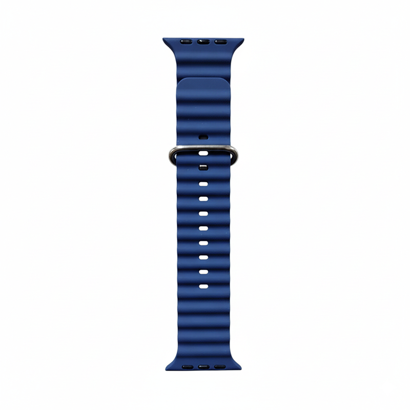 Picture of Soft Silicone Ocean Band Compatible with Apple Watch Ultra Band 49mm 45mm 44mm 42mm Men Women Adjustable Ocean Loop Sport Breathable for Apple Watch Ultra iWatch Series 5 6 7 8 Ultra Series Watch All Watch