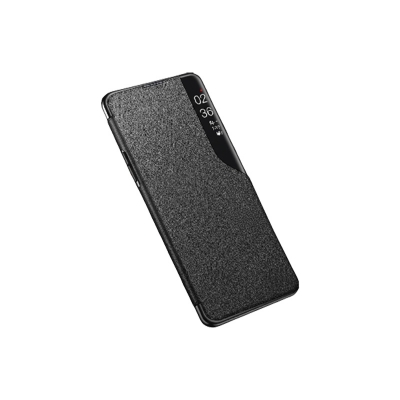 Picture of For Xiaomi Redmi Note 13 4G Flip Case Window View Flip Stand Cover PU Leather Protective Case Luxury Kickstand Window Shockproof Flip Cover